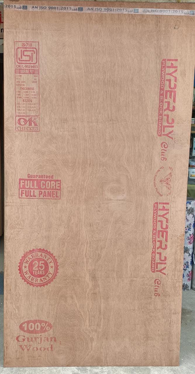 Hyperply® (club) 100% Full Gurjan IS 710 Plywood.