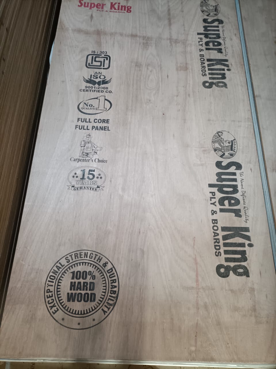 Super King 303 commercial plywood. 