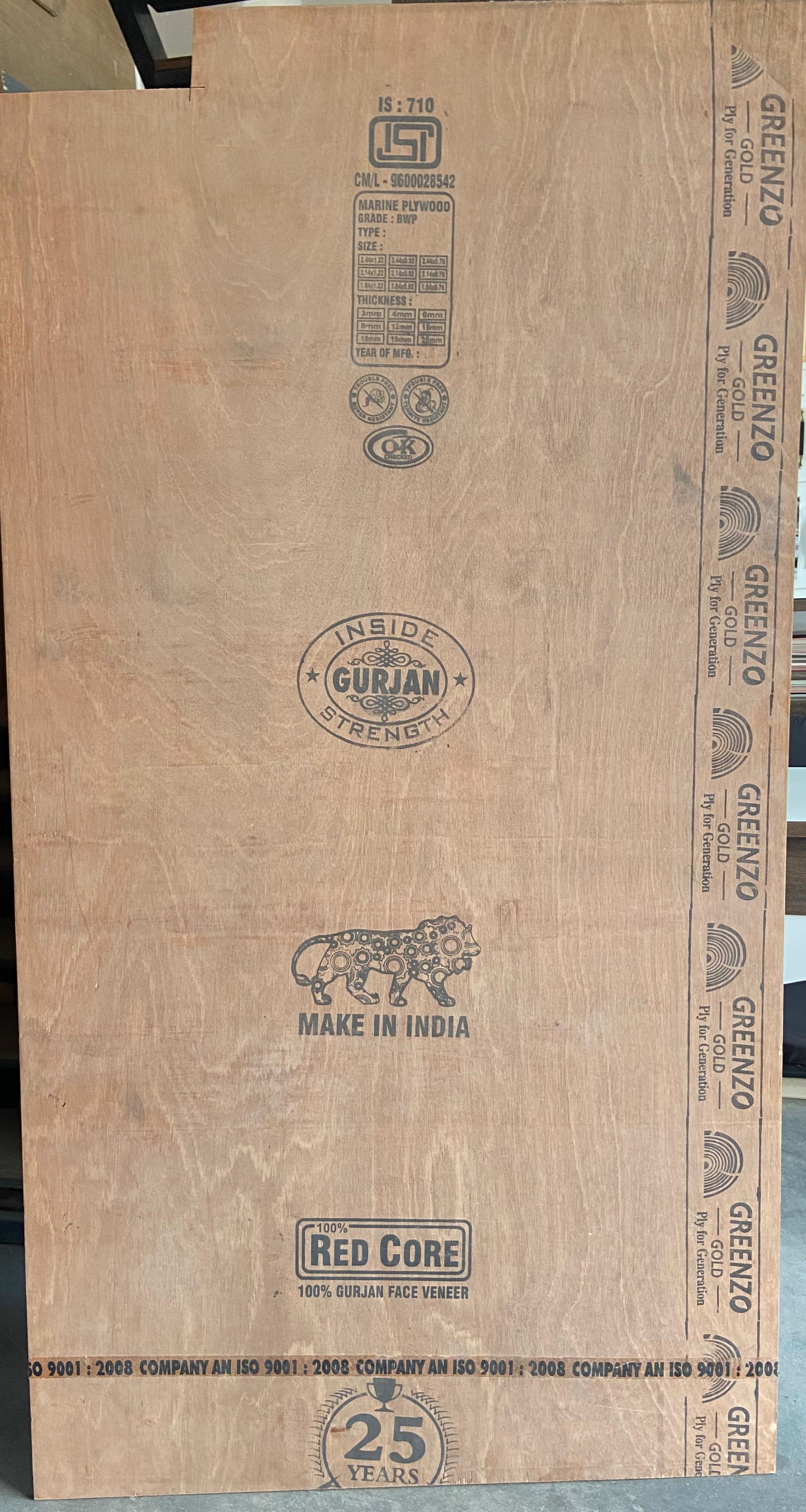 Greenzo 710 gurjan plywood
